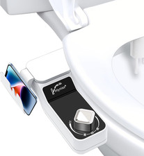 Non-Electric Hot and Cold Water Bidet Attachment Warm  Cold Dual Water Sprayer