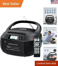 Boombox CD Player Cassette Player Combo, Boom Box Portable CD Players for Hom...