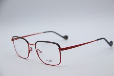 NEW WOOW RISE UP 3 COL 9280 RED BROWN AUTHENTIC EYEGLASSES 54-19