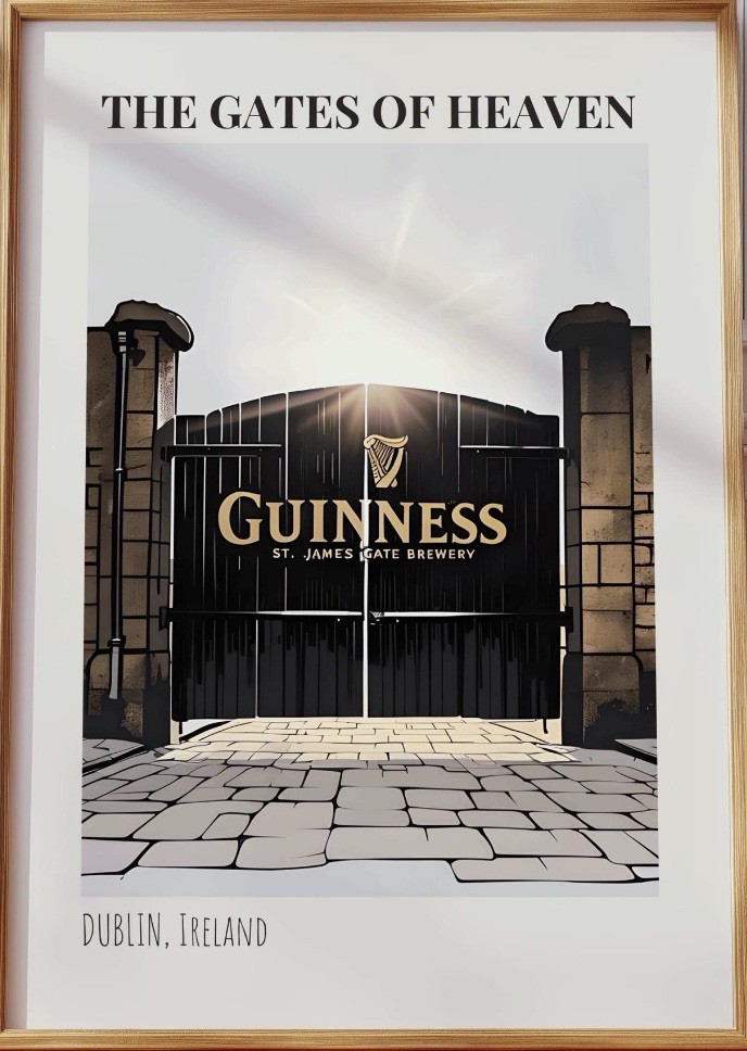 Guinness Beer AD Aluminum Retro Remake Sign Alcohol 12x8in Vintage Mancave 35wq