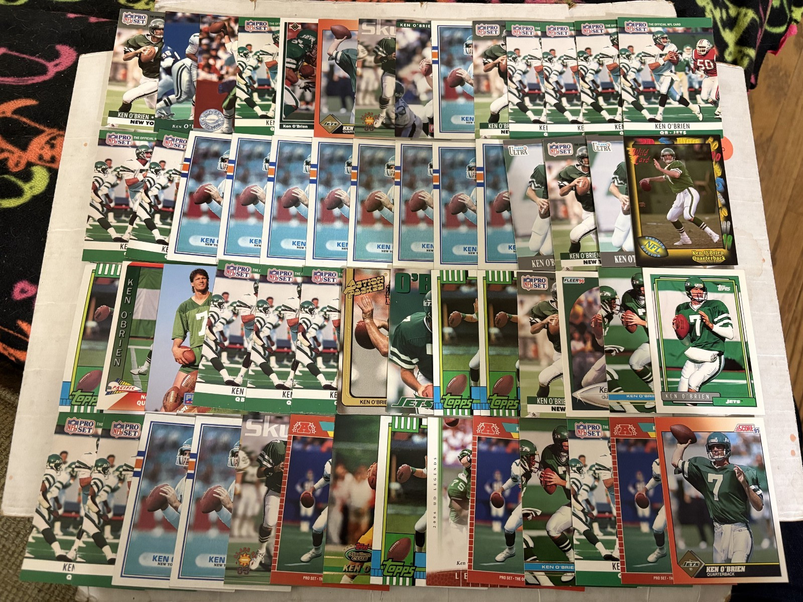 (120) Ken O'Brien Football Cards Base New York Jets Collection