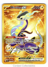 Miraidon ex 253/198 Gold Secret Rare Scarlet & Violet Pokemon Near Mint