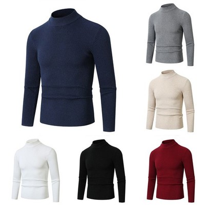 Langarm Strickwaren Herbst Winter Kleidung bequeme Passform elastische Stoffmischung