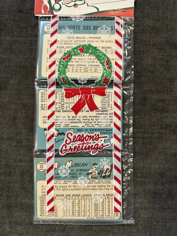 1965 TOPPS XMAS BASEBALL RACK PACK BOB CLEMENTE DICK GROAT YANKEES TEAM - Image 2 of 2