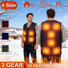 Heated Vest 10 Heating Zones With 20000mAh Battery Pack Electric Heating Vest US
