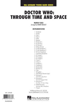 Doctor Who: Through Time and Space Murray Gold Set Concert Band/Harmonie Hal Leo