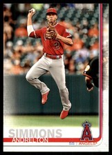 Andrelton Simmons 2019 Topps #255 Angels MLB READ FREE SHIPPING AutographDen