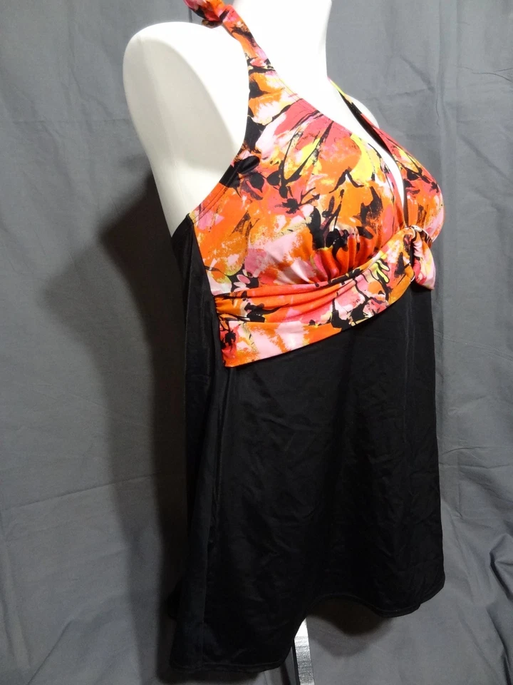 Vestido Lane Bryant sin alambre forrado copa una pieza traje de baño talla 42C/38DD/40D Foto 2 de 3