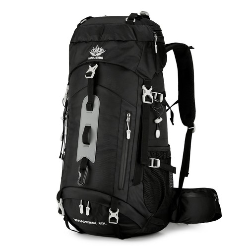 60L Trekkingrucksack Ultraleicht ergonomisch Regenhülle wasserabweisend - Picture 4 of 9