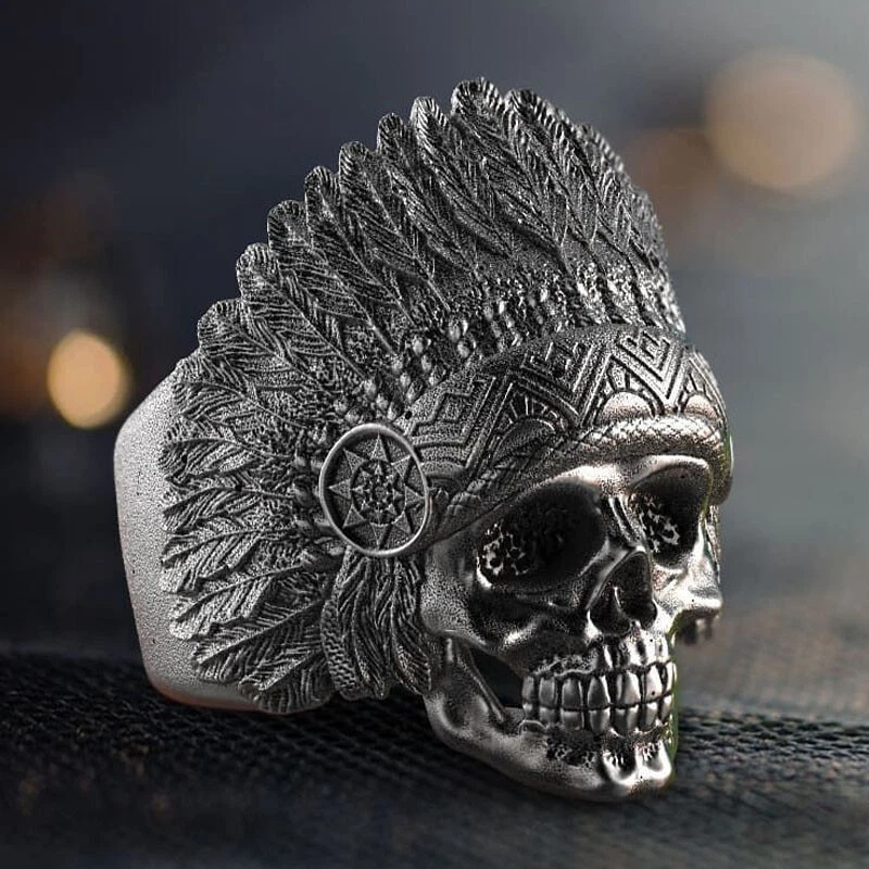 Indian skull ring clearance