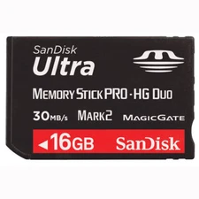 SanDisk 16GB Ultra Memory Stick Pro Duo 30MB/S Mark 2 SDMSPDH-016G Genuine 'R'