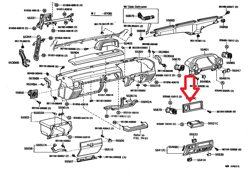 ちひろ✳︎オーダーページ 97 - 09 TOYOTA LAND CRUISER 70 SERIES DASH RADIO CD PLAYER BEZEL
