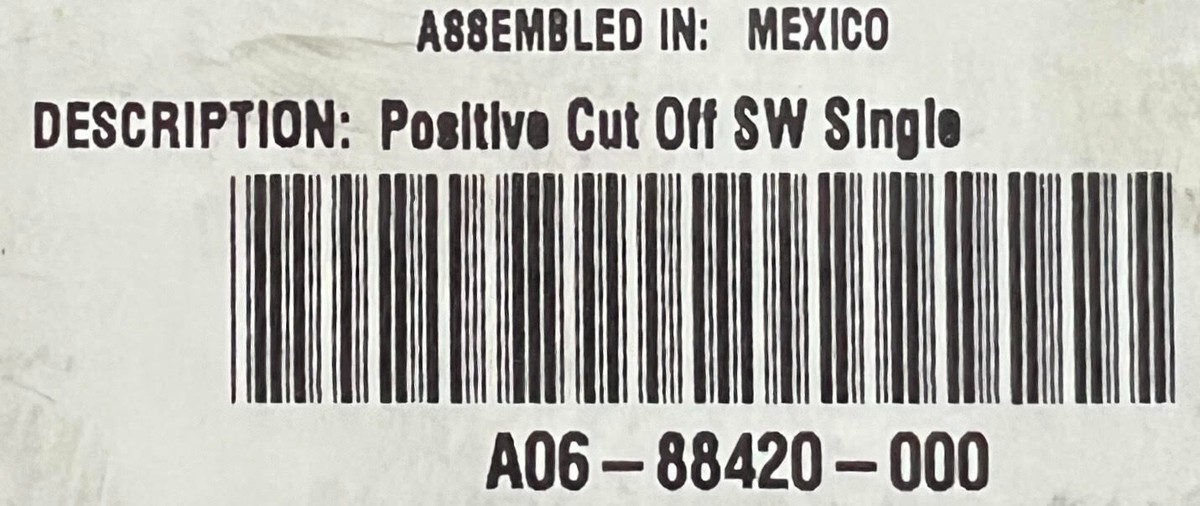A06-88420-000 Genuine Freightliner Positive Cutoff Switch