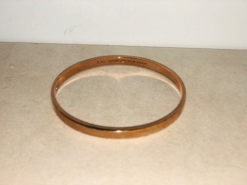 ENGRAVED ROSE GOLD BANGLE DESIGNER 
