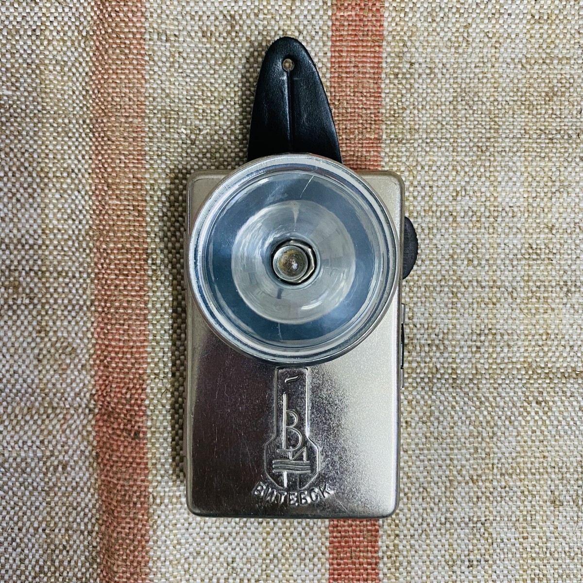 Vintage Soviet flashlight Vitebsk KSF. Russian pocket army battery