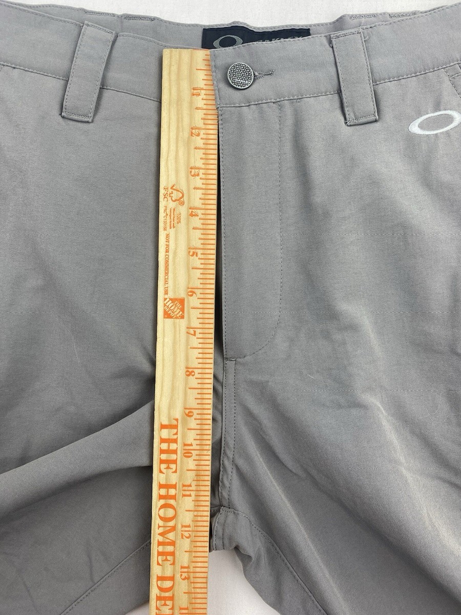 Oakley Pants Mens Gray Straight Fit Casual Stretch Golf Classic