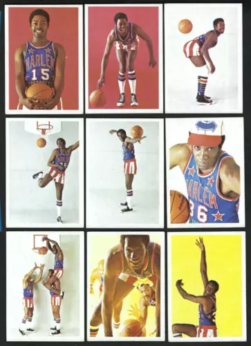 1971 Fleer Harlem Globetrotters Partial Set 60/84 Meadowlark Lemon Curly Neal EX