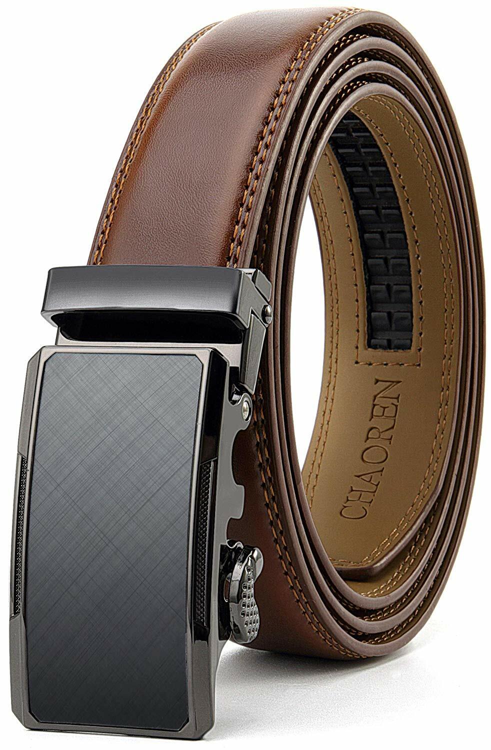 leather slide belt