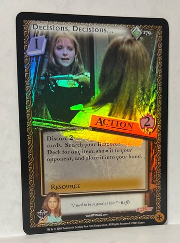 Buffy the Vampire Slayer TCG/CCG Pergamum Prophecy Individual Rare Cards - Picture 18 of 26