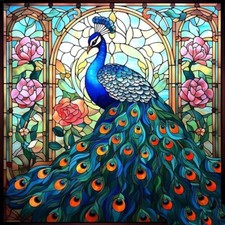 Peacocks Diamond Art Painting Kits for Adults, Full Drill Diamond Dots