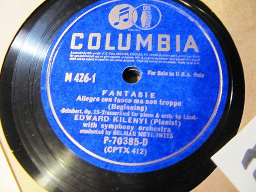 1938 Selmar Meyrowitz EDWARD KILENYI Piano Schubert Liszt WANDERER FANTASIE M426 - Picture 3 of 5