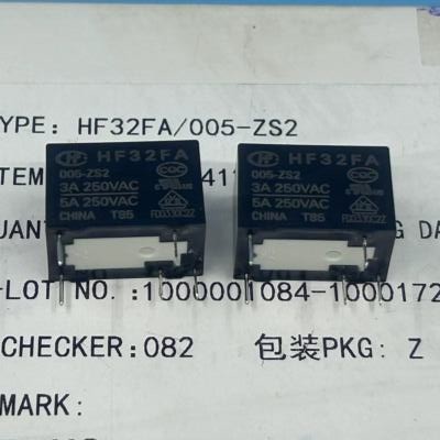 1PCE HF32FA 005-ZS2  5A 5VDC 250VAC  Power Relay 5pins