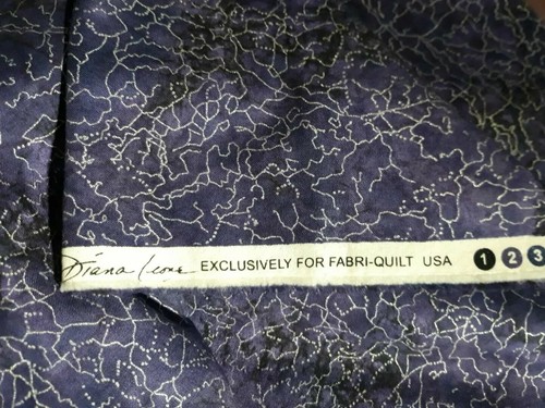 3.5 YARDS QUILT FOR ALL SEASONS DIANA LEONE Tracings PURPLE Silver Thread FABRIC - Picture 11 of 11