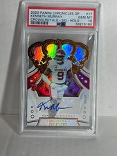 2020 Panini Chronicles CROWN ROYALE KENNETH MURRAY AUTO HOLO /99 PSA 10 ROOKIE