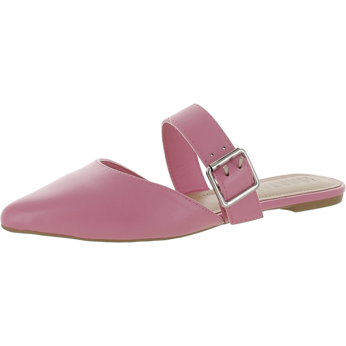 Женские розовые мюли из искусственной кожи Journee Collection 8 Medium (B,M) BHFO 1526