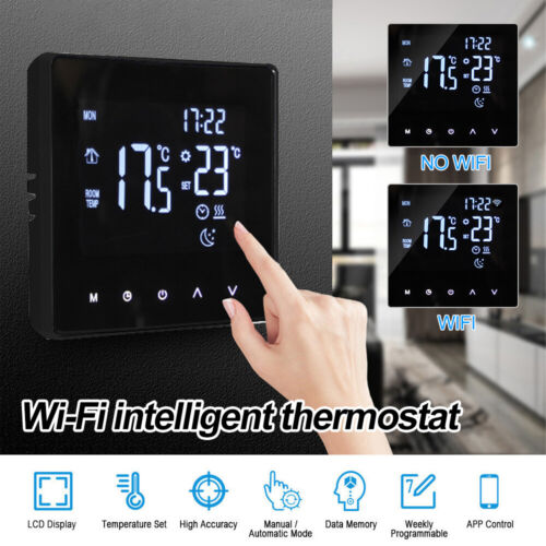 WiFi Smart Thermostat Fahrenheit Electric Floor Heating Water Gas Boiler Tuya US - Picture 1 of 18