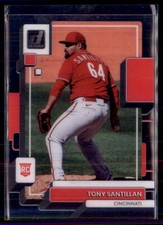 2022 Panini Chronicles Baseball Clearly Donruss Tony Santillan Reds #26