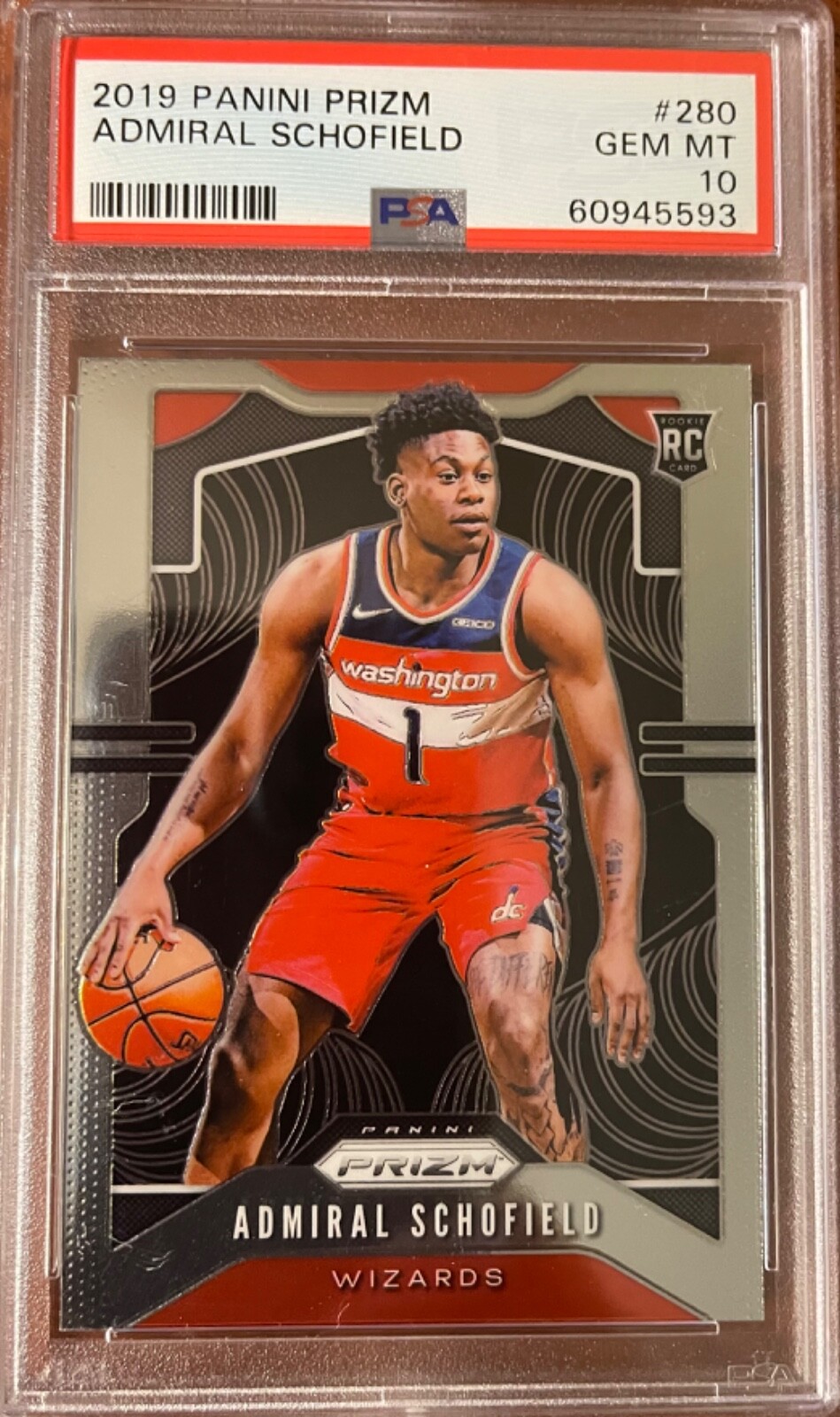 Admiral Schofield / rookie (RC) / 2019 Panini Prizm / PSA 10 gem-mint