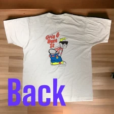 Vintage Grin and Bare It In Wisconsin Single Stitch T Shirt sz XL Screen Stars