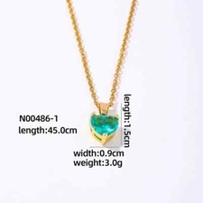 Minimalist Heart Shape 304 Stainless Steel Jewellery Gift Inlay Gold