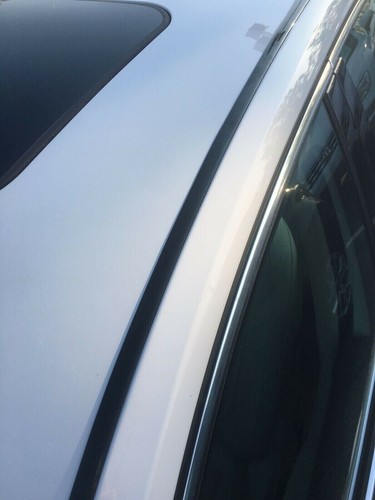 FOR SUBARU BLACK 2PC ROOF TOP TRIM DRIP MOLDINGS COVERS SET 5 YR WARRANTY b - Picture 4 of 6