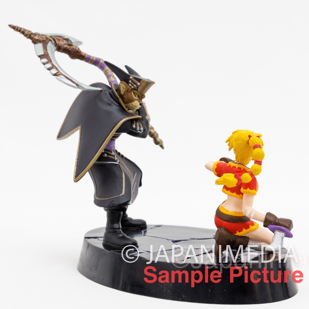 RARE! Chrono Cross Kid vs Lynx Yamaneko Diorama Figure JAPAN