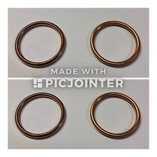 Auspuff Krümmer Dichtung 4 Stück für Honda CBF 600 CBF 1000 CBR400 CBR 600 F NEU