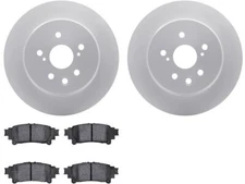 For 2013-2018 Lexus GS450h Brake Pad and Rotor Kit Rear Dynamic Friction 31732WR