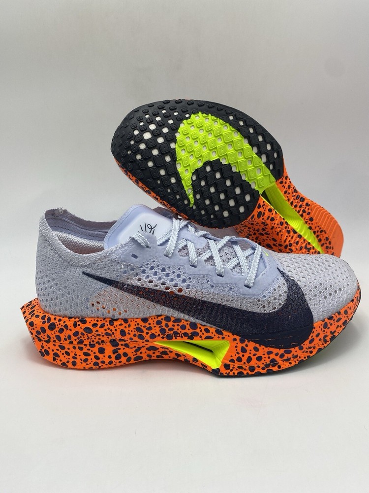 Nike W ZoomX Vaporfly Next% 3 OLY Grey Orange Women Running Shoes Size 10.5 FN7674 900