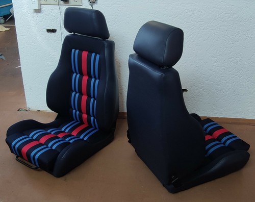 2 Recaro Idealsitz LS im Porsche Martini Racing Design Lancia neu bezogen - Bild 4 von 8