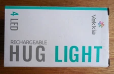 NRFB  Vekkia Rechargeable 4 LED Pink "Hug Light" Wear Around the Neck Book Light