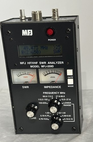 MFJ-259D SWR AntennaAnalyzer 100-160 KHz - 280-52... - Zdjęcie 2 z 6