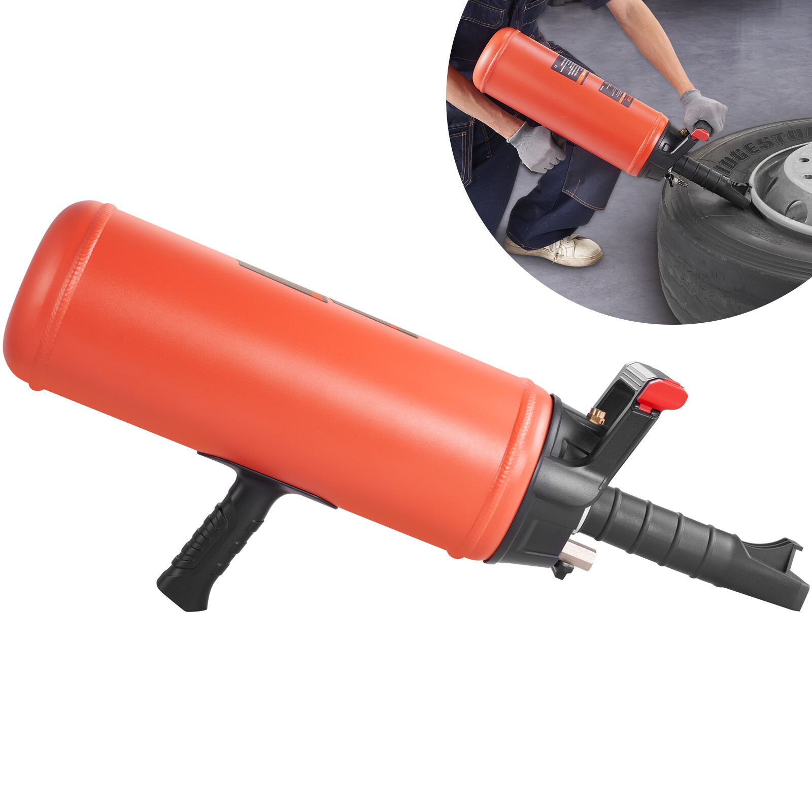 VEVOR Tallonatore per Pneumatici Gonfiatore 9L Pressione 87-116 PSI Portatile