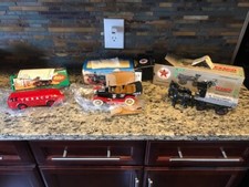 LOT OF 3 VINTAGE METAL TEXACO CARS/BANKS ERTL