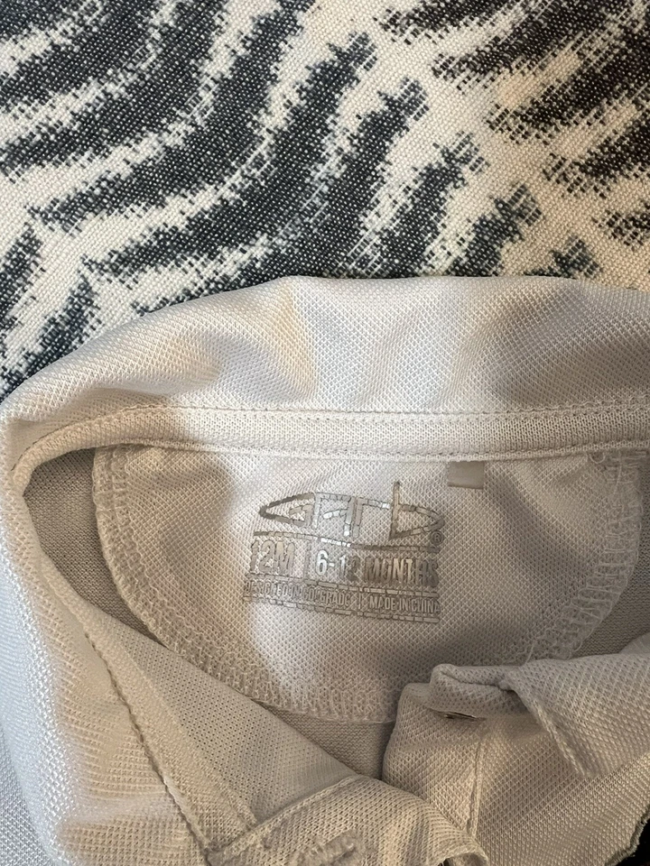 Girls Toddler Garb White Ohio State Buckeyes Caroline Cap Sleeve Polo Dress - Image 2 of 3