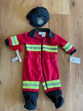 Fireman Infant Size 6-9 Months Halloween Costume Fleece