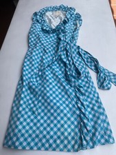 Women s Kate Spade Silk Cotton Ruffle Wrap Tie Dress Size 4