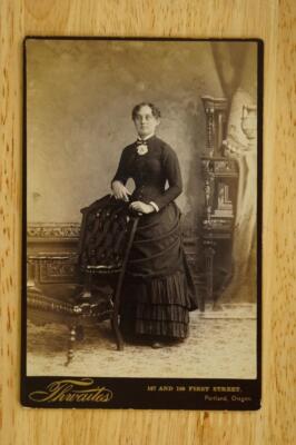 Vintage Cabinet Photo Thwaites Studio Portland Oregon Young Lady Mourning Dress | eBay Vintage Cabinet Photo Thwaites Studio Portland Oregon Young Lady Mourning Dress | eBay