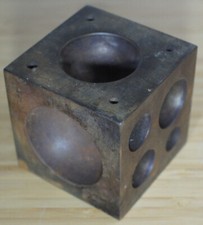 2.5" Steel Dapping Doming Block Jewelers Jewelry Tool Casting Cube Shaping Mold