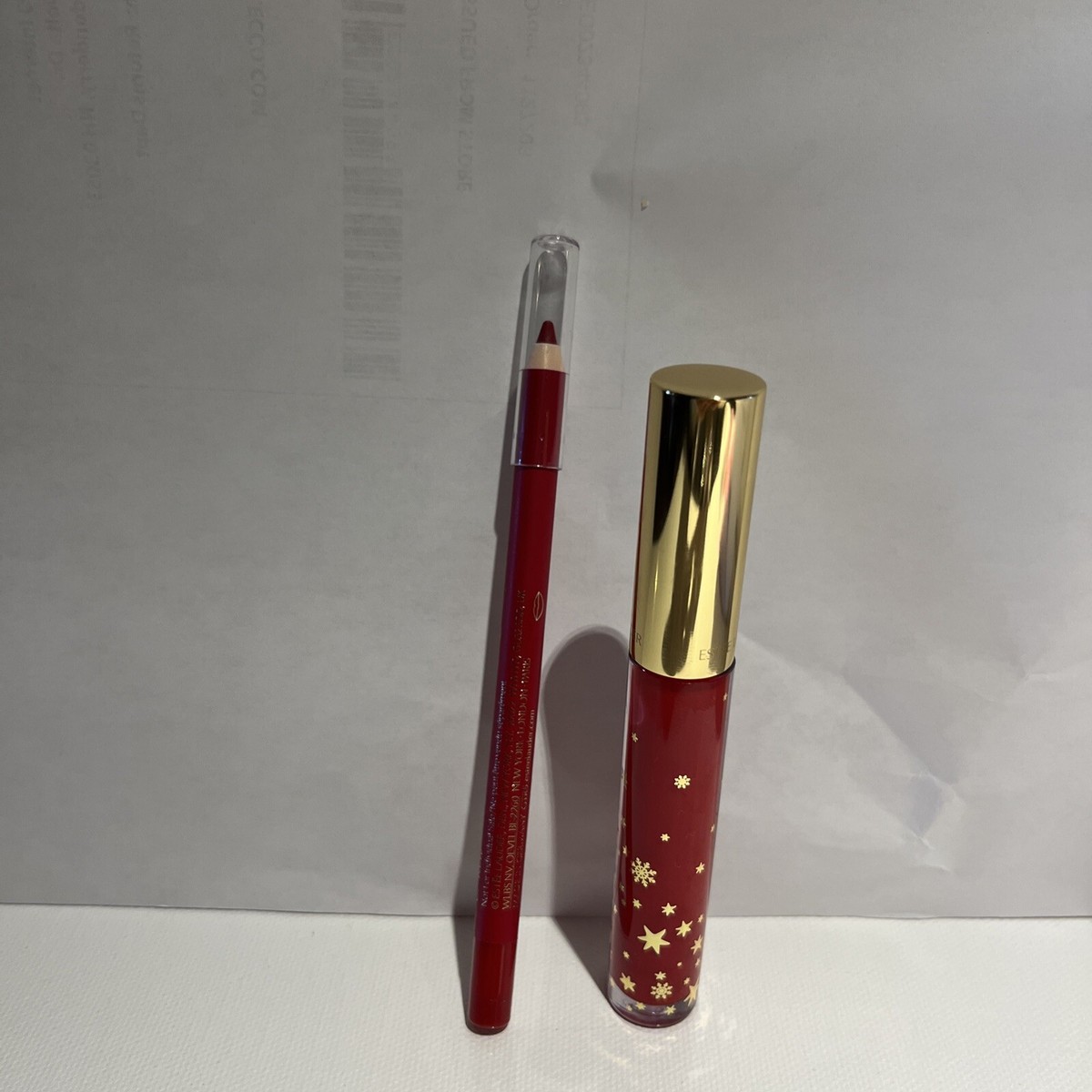 エスティローダー Set Full Size Estee Lauder 07 RED Double Wear Lip Pencil